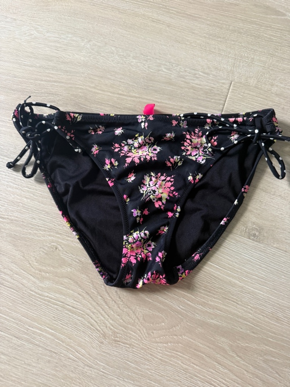 Black Floral Bikini Bottoms